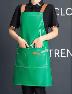 カスタム ロゴ レザー 防水 シェフ エプロン カフェ レストラン ワーク キッチン アイテム タイプ