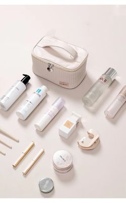 女性用防水PU化粧品 トートバッグ