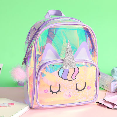 受け入れられる OEM/ODM 透明 バックパック 可愛いユニコーン 幼稚園 キッズ バックパック 男の子 女の子のための小さな バックパック