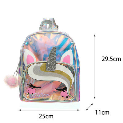 受け入れられる OEM/ODM 透明 バックパック 可愛いユニコーン 幼稚園 キッズ バックパック 男の子 女の子のための小さな バックパック