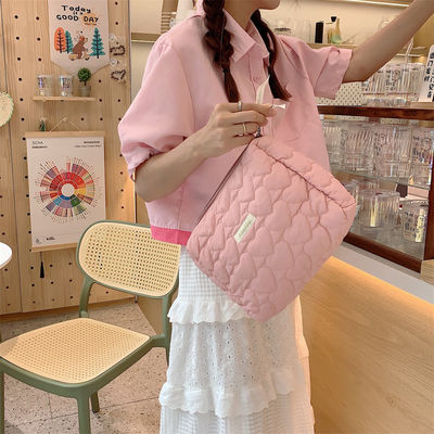 ポリエステル オーダーメイド ロゴ パフ パフ バッグ 大容量 メイク 毛布 バッグ 化粧品ケース