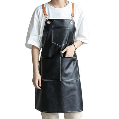 レストランバー 耐久性のある革 バーベキューアプロン 作業ツール アプロン デザインとカスタム ロゴ