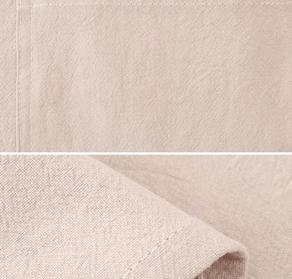オーダーメイド キッチン コットン リネン エプロン ローゴ付き ホーム エプロン ワーク バー ビブ キャンバス エプロン