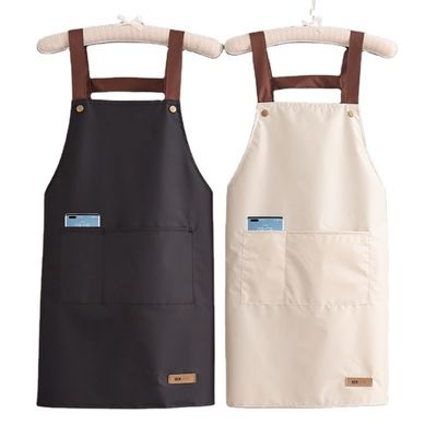 カラフルな綿ポリエステルシェフ 調理用アプロン キャンバス面料の調整可能なストラップ