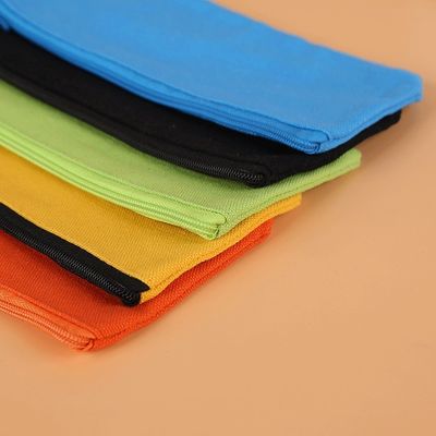 顧客要求のためにカスタマイズされたロゴプリントキャンバス鉛筆バッグ