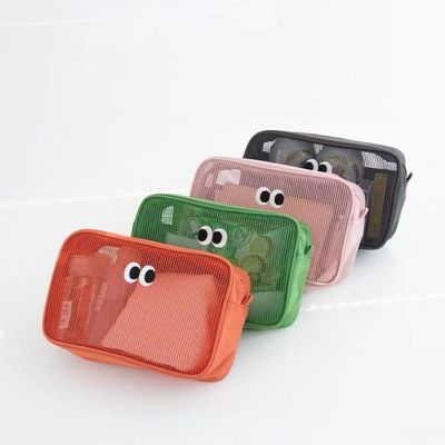 便利で耐久性のある リサイクルされたポリエステル メッシュ 3D 旅行用トイレットペーグの収納袋