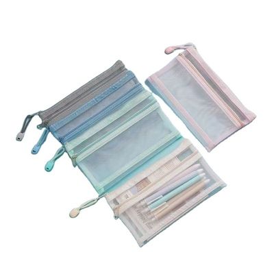 日常 学校 生活 カスタム メッシュ バッグ メイクアップ バッグ 化粧品 旅行 オーガナイザー 収納 バッグ