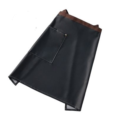 カスタム ロゴ プリント ワックス PU レザー 半アプロン バリスタ ウェイトレス バーメン