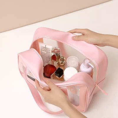 シッパー閉塞 オーダーメイド ポケット プリントロゴと旅行用化粧袋の美容袋