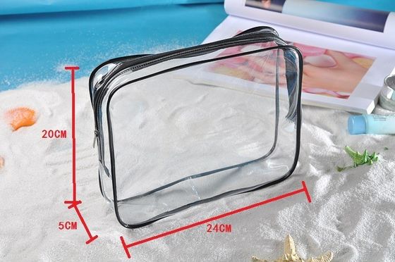 旅行用品とトイレ用品用の3PCクリアな化粧品バッグセット OEM/ODM可
