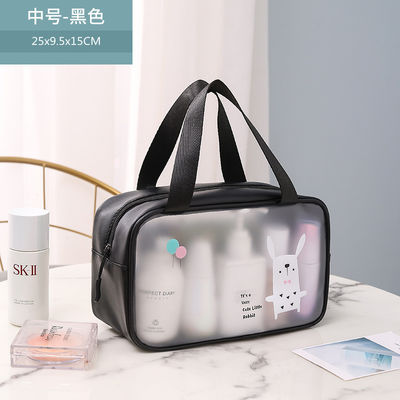3pcs 透明な化粧品バッグ パーソナライズ 旅行バッグ 文字パターンタイプ