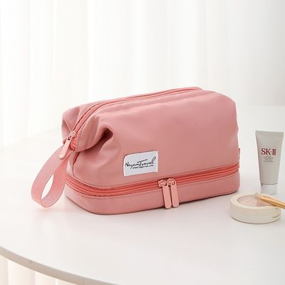 オーダーメイド ロゴ プリント エコフレンドリー バニティケース メイクアップ 化粧品用 ベルベット ジッパー ポケット