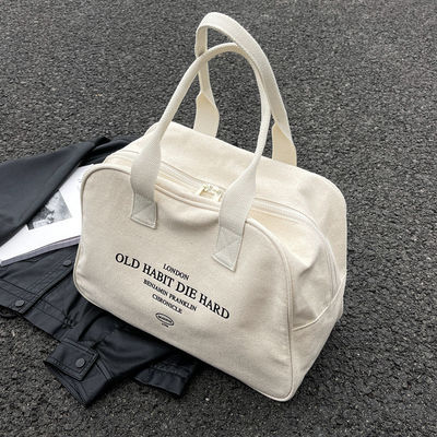 オーダーメイド 大容量 オープン 閉じる 綿 キャンバス ショッピング トートバッグ 女性用