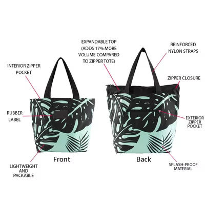 OEM/ODM受容 定番ロゴ プリント デュポント タイベック 紙 ショッピング バッグ  Zipper