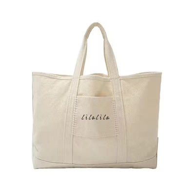 Unisex ファッション ショッピングとビーチのための大きな容量キャンバス トートバッグ