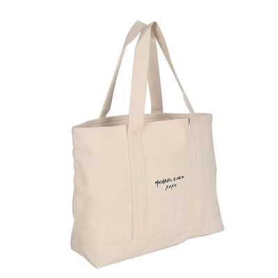 Unisex ファッション ショッピングとビーチのための大きな容量キャンバス トートバッグ