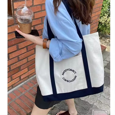 Unisex ファッション ショッピングとビーチのための大きな容量キャンバス トートバッグ
