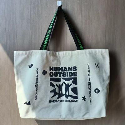 最新のファッションプリント パターン カスタム 手作り 空白 綿 キャンバス トートバッグ ロゴ付き