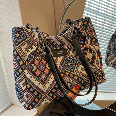 印刷 パターン 印刷 キャンバス ショッピング バッグ 持続可能 トート タペストリー バッグ プロモーション