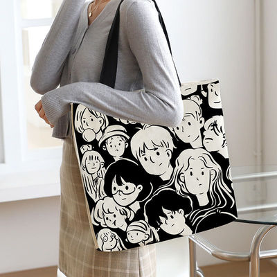 最新のファッションスタイル オーダーメイド ロゴ 綿 キャンバス トートバッグ