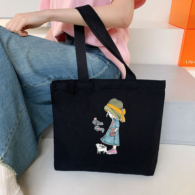 最新のファッションスタイル オーダーメイド ロゴ 綿 キャンバス トートバッグ