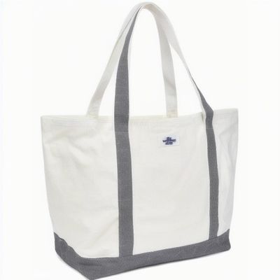 最新のモダンなカスタムロゴ エコフレンドリー シープとポケットのキャンバス トートバッグ