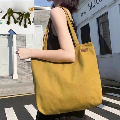 オーガニック綿キャンバス トートバッグ カスタムロゴ リサイクルショッピングバッグ