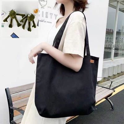 オーガニック綿キャンバス トートバッグ カスタムロゴ リサイクルショッピングバッグ