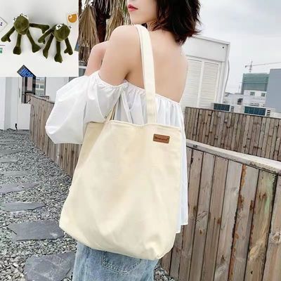 オーガニック綿キャンバス トートバッグ カスタムロゴ リサイクルショッピングバッグ