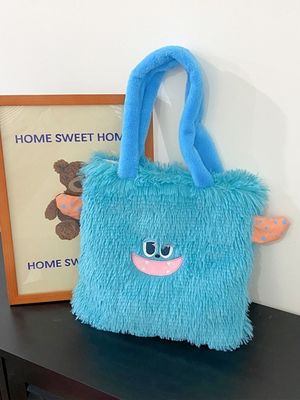 プルーシュ トート ショッピングバッグ カスタム ロゴ プリント 女性 ハンドバッグ ホリデー ギフト プロモーション
