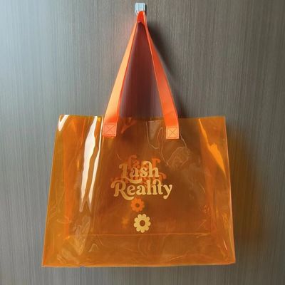 カスタムロゴ 高透明度 透明性 防水広告用 PVC プラスチック トートバッグ