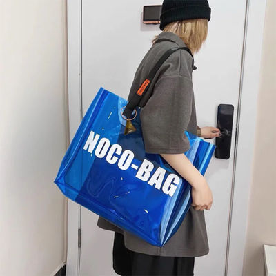 カスタムロゴ 高透明度 透明性 防水広告用 PVC プラスチック トートバッグ