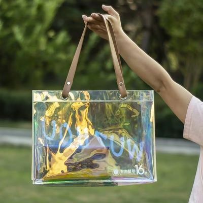化粧品 コンビニ 最新 流行 オーダーメイド エコ 大型 防水 透明 買い物 ハンドバッグ
