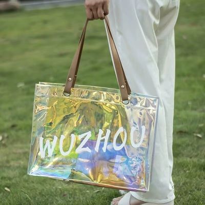 化粧品 コンビニ 最新 流行 オーダーメイド エコ 大型 防水 透明 買い物 ハンドバッグ