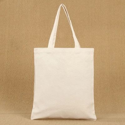 低MOQ エコフレンドリー ショッピングバッグ パーソナル・ロゴ付き 空白 シンプル キャンバス 綿 トートバッグ