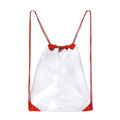 カスタム印刷 防水 透明 PVC 透明 バックパック 引き出し ストリング ポーチ バッグ ギフト