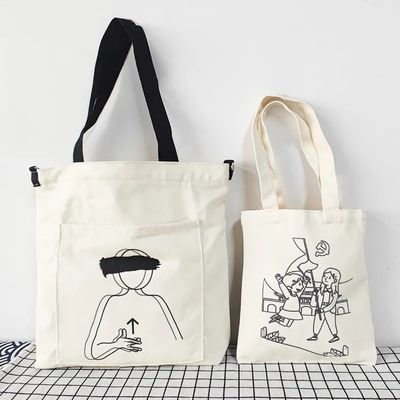 女性 の 日常 学校 生活 の ため に オーダーメイド で 環境 に 優しい キャンバス トート バッグ