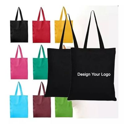 受け入れられるOEM/ODM カスタマイズされた手紙 パターン キャンバス 布 トートバッグ 食料品ショッピング
