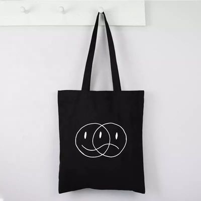 受け入れられるOEM/ODM カスタマイズされた手紙 パターン キャンバス 布 トートバッグ 食料品ショッピング