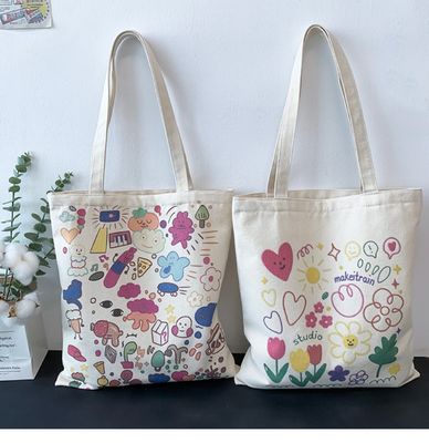 日常学校生活用 カンバス トートバッグ