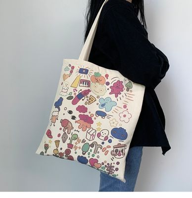 日常学校生活用 カンバス トートバッグ