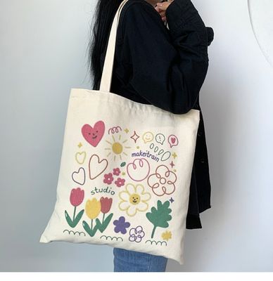 日常学校生活用 カンバス トートバッグ