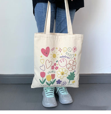 日常学校生活用 カンバス トートバッグ