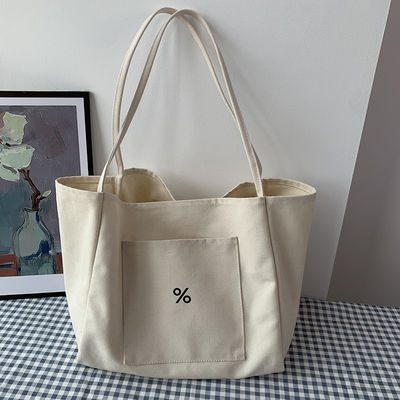 カスタマイズされたカラー エコキャンバス トートバッグ 女性用 大容量とOEM/ODM 受け入れられる