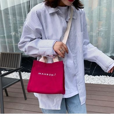 カスタマイズされた色 小さい女性 綿のキャンバス 買い物 トートバッグ カスタマイズされた印刷ロゴ