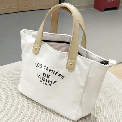 カスタムデザイン キャンバス トートバッグ ハンドル付き OEM/ODM 迅速なターンアウトで受け入れられます