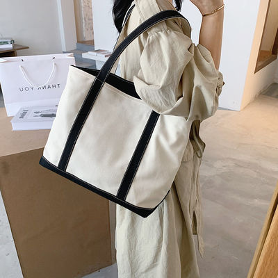 カスタマイズされた彩色キャンバス トートバッグ 印刷されたロゴとカスタマイズされたデザイン