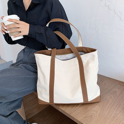カスタマイズされた彩色キャンバス トートバッグ 印刷されたロゴとカスタマイズされたデザイン