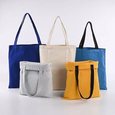 再利用可能な買い物 綿のトートバッグ パーソナライズされたキャンバスバッグ カスタム印刷ロゴ