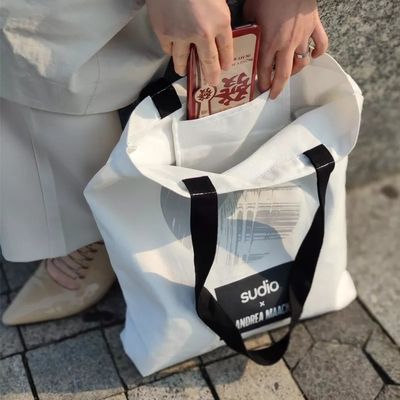 再利用可能な買い物 綿のトートバッグ パーソナライズされたキャンバスバッグ カスタム印刷ロゴ